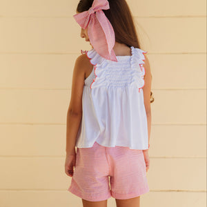 Annie Girl Set in Red Stripes