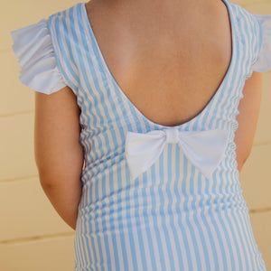 Kate Girl One Piece in Blue Stripes