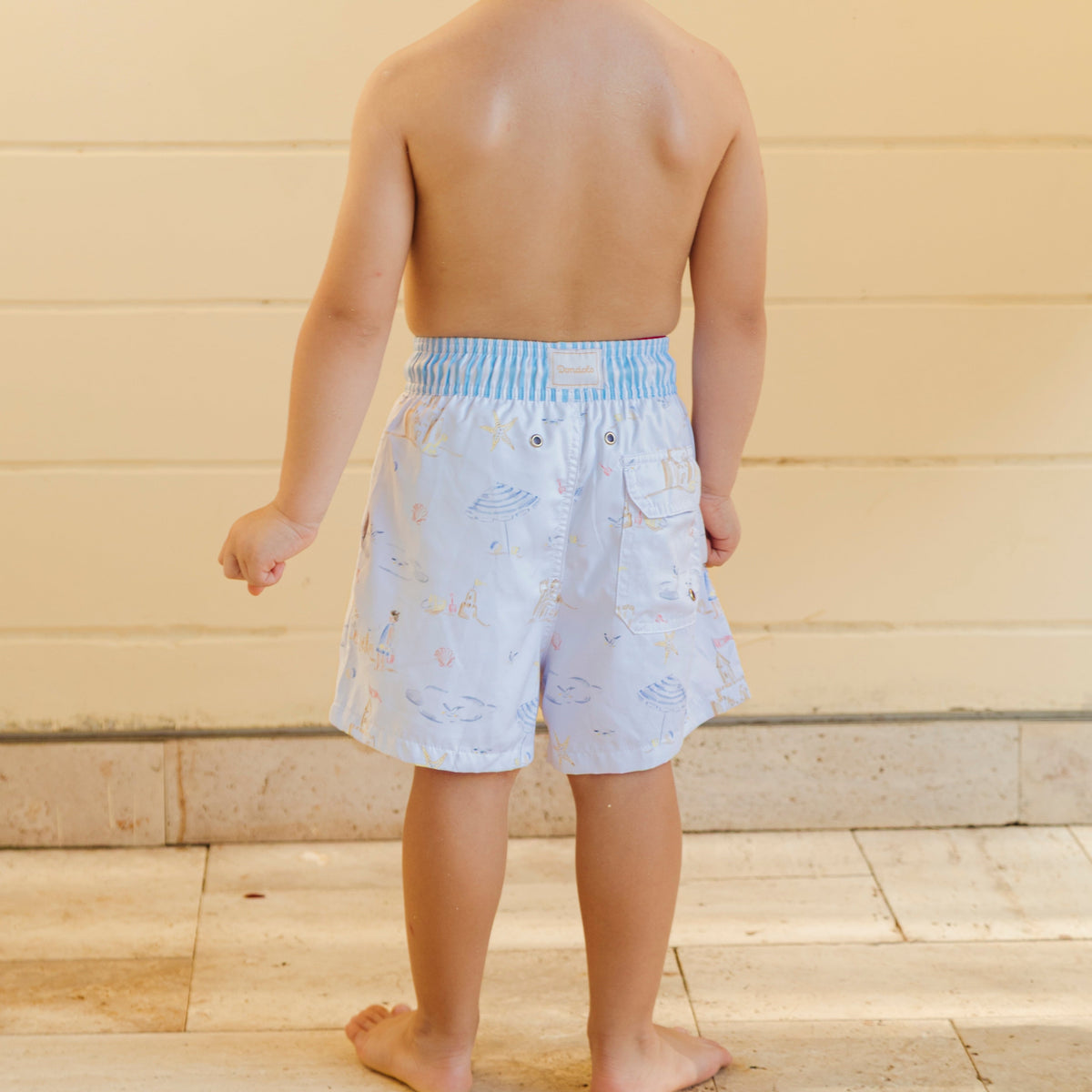 Kyle Boy Swim Trunk in Seaside