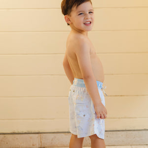 Kyle Boy Swim Trunk in Seaside