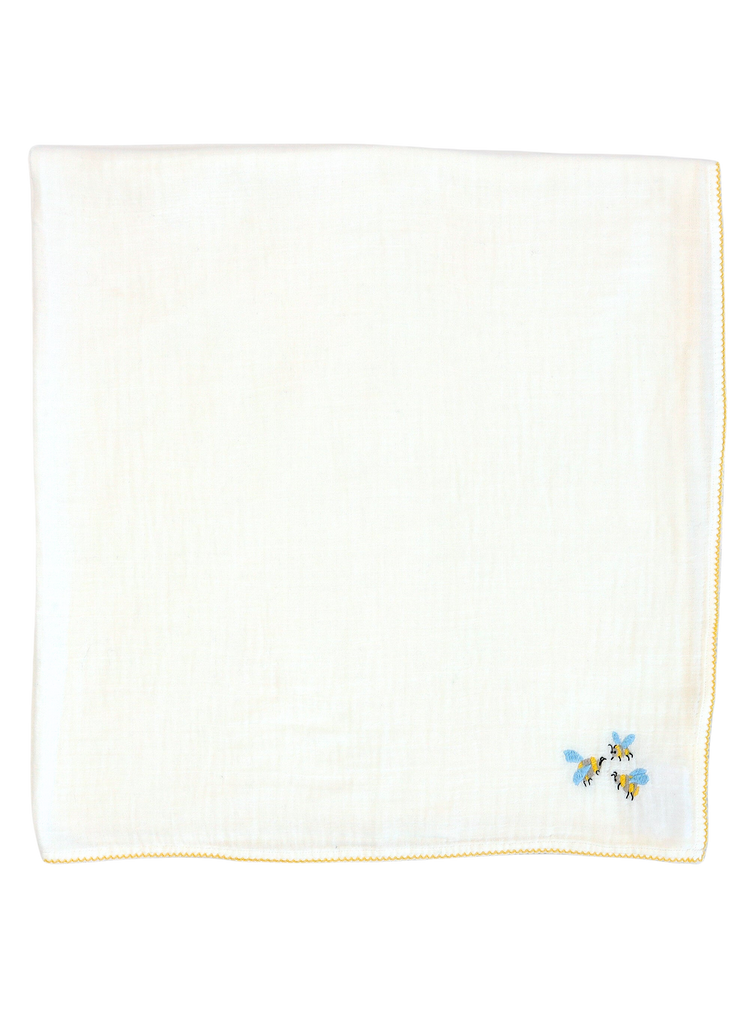 Bumblebee Embroidered Shawl Blanket