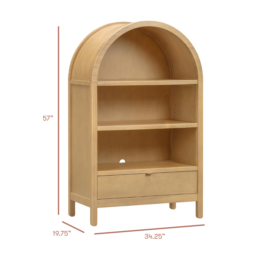 Bondi Assembled Bookcase in Honey