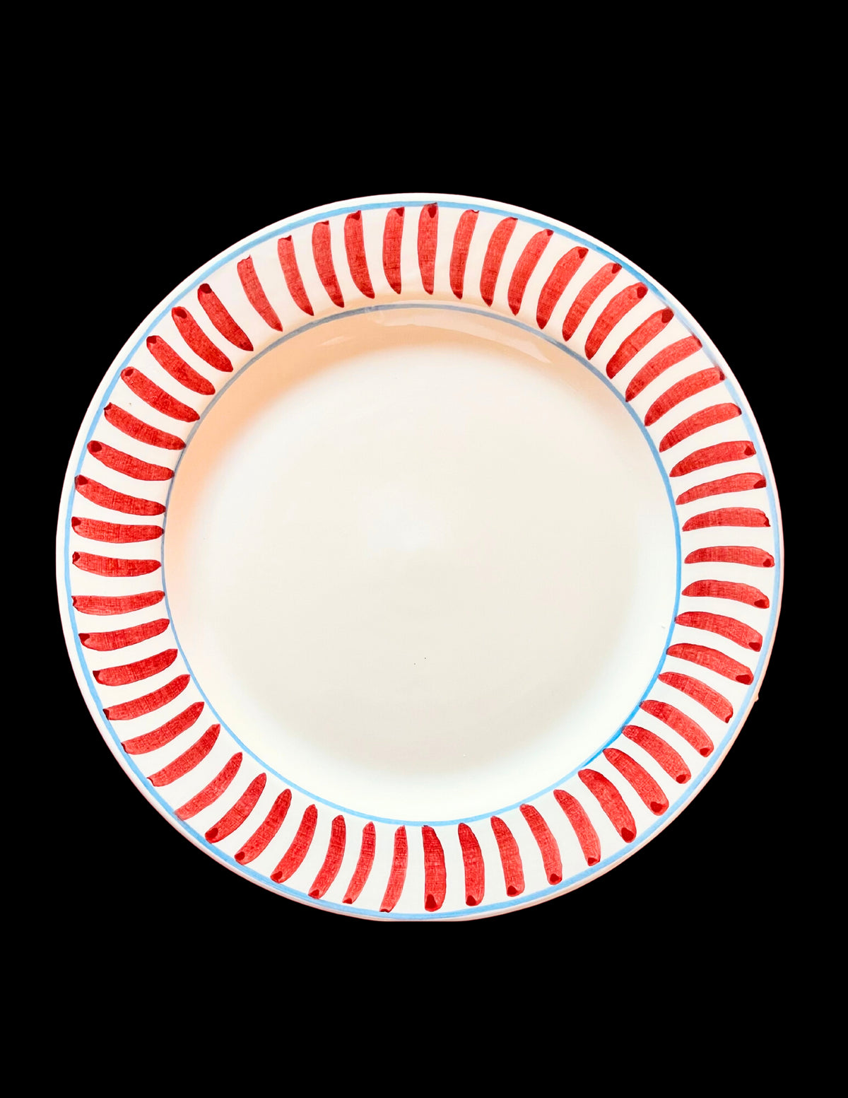 Red Dinner Plate, Set of 6