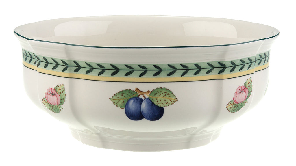 French Garden Fleurence Round Vegetable Bowl in Multi