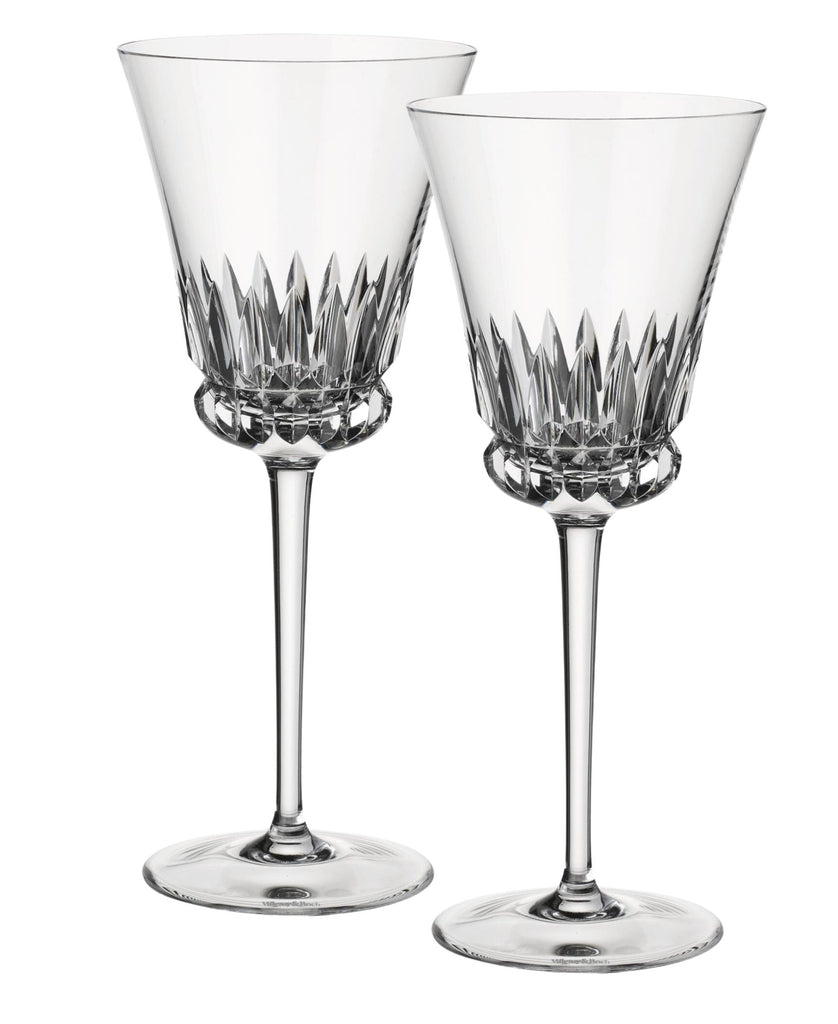 Grand Royal White Wine Pair in Clear, Set of 2