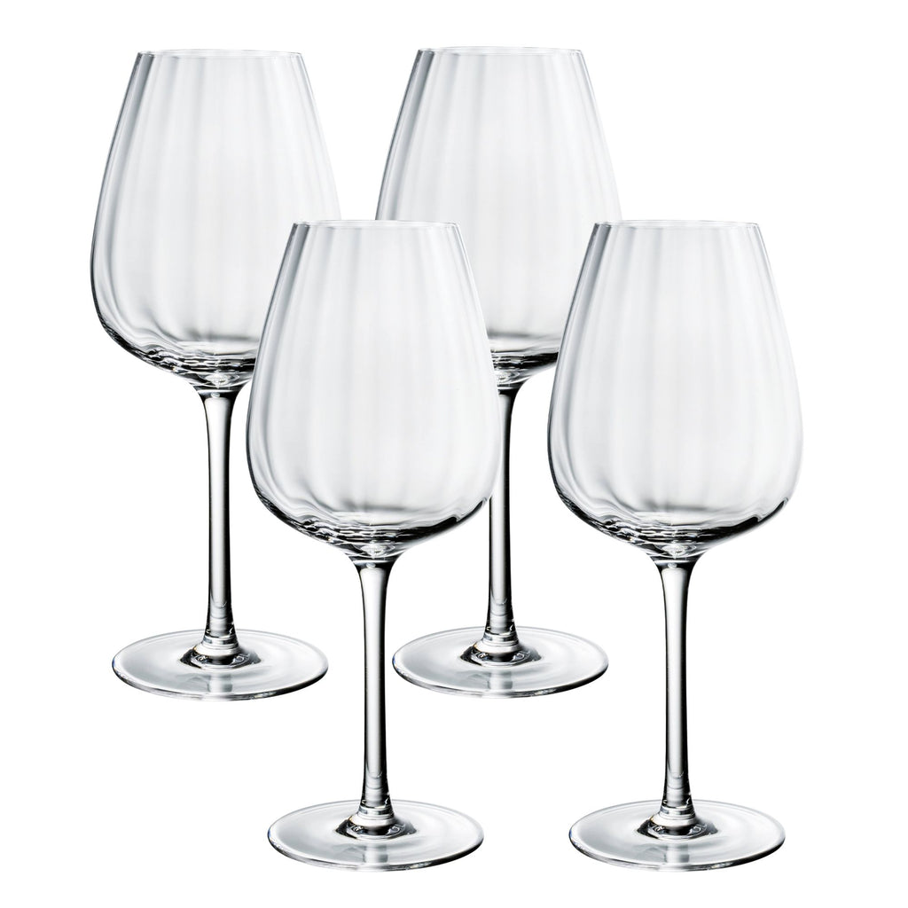 Rose Garden Red Wine in Clear, Set of 4