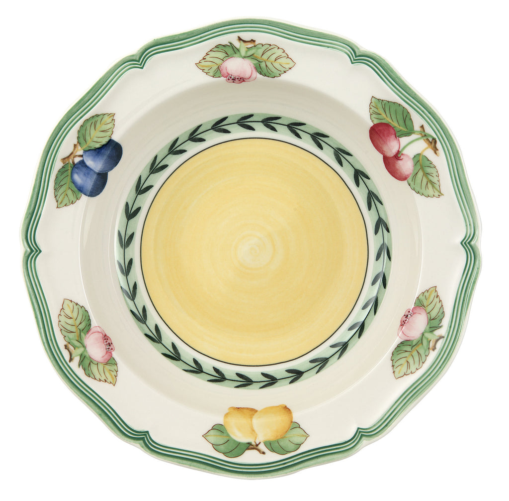 French Garden Fleurence Rim Cereal Bowl in Multi