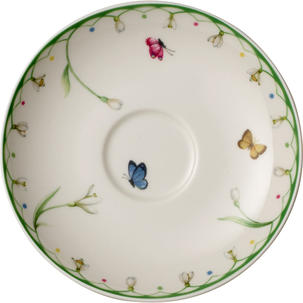 Colourful Spring Coffee Saucer in Multi