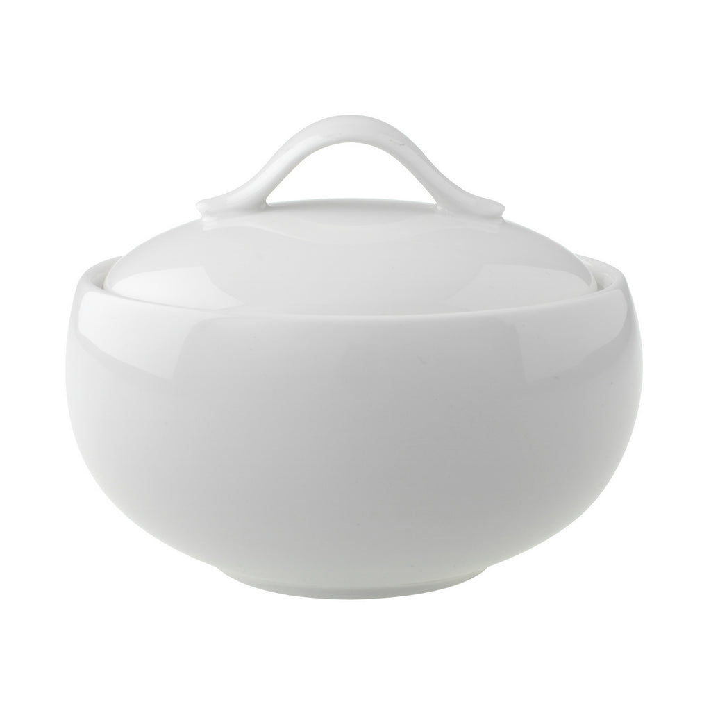 New Cottage Basic Covered Sugar in White