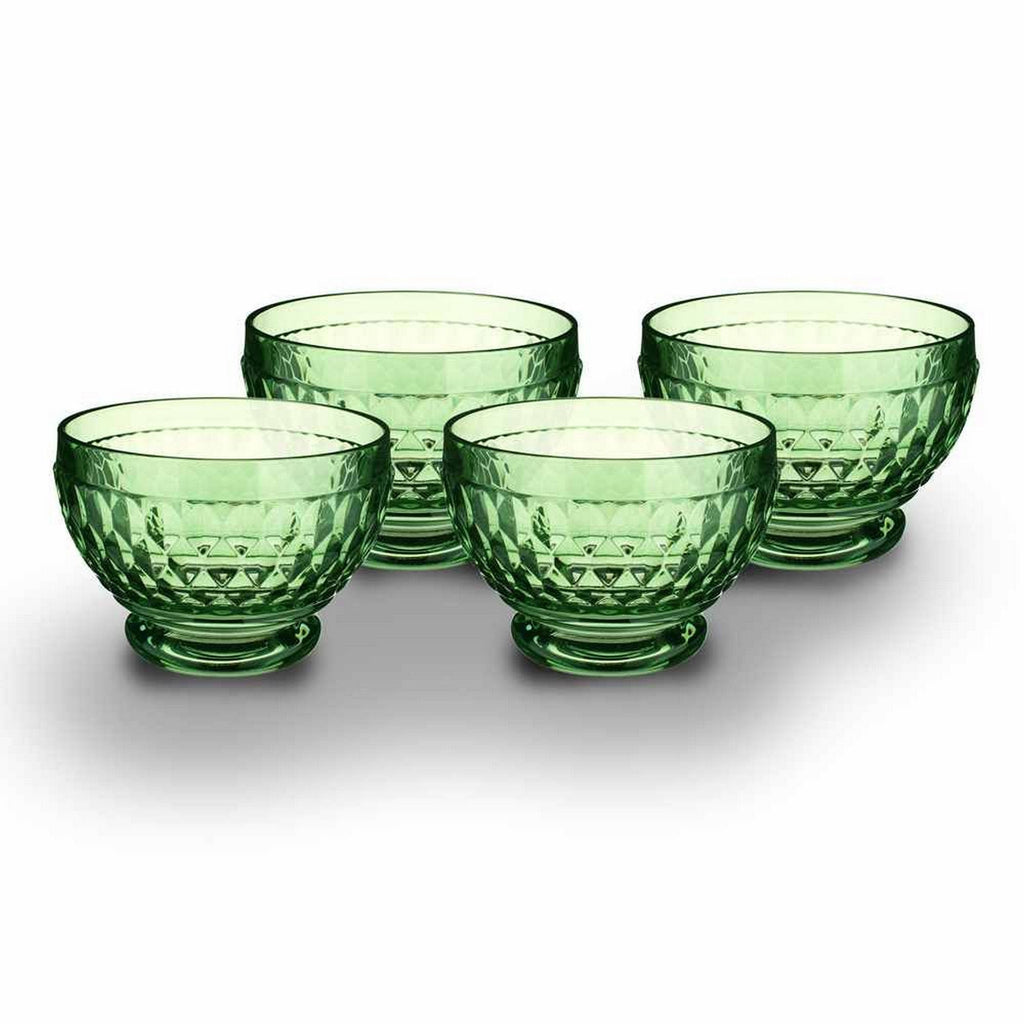 Boston Colored Individual Bowl in Green, Set of 4