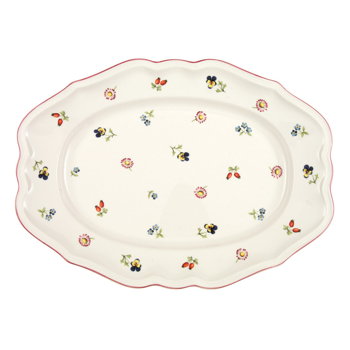 Petite Fleur Oval Platter in Multi