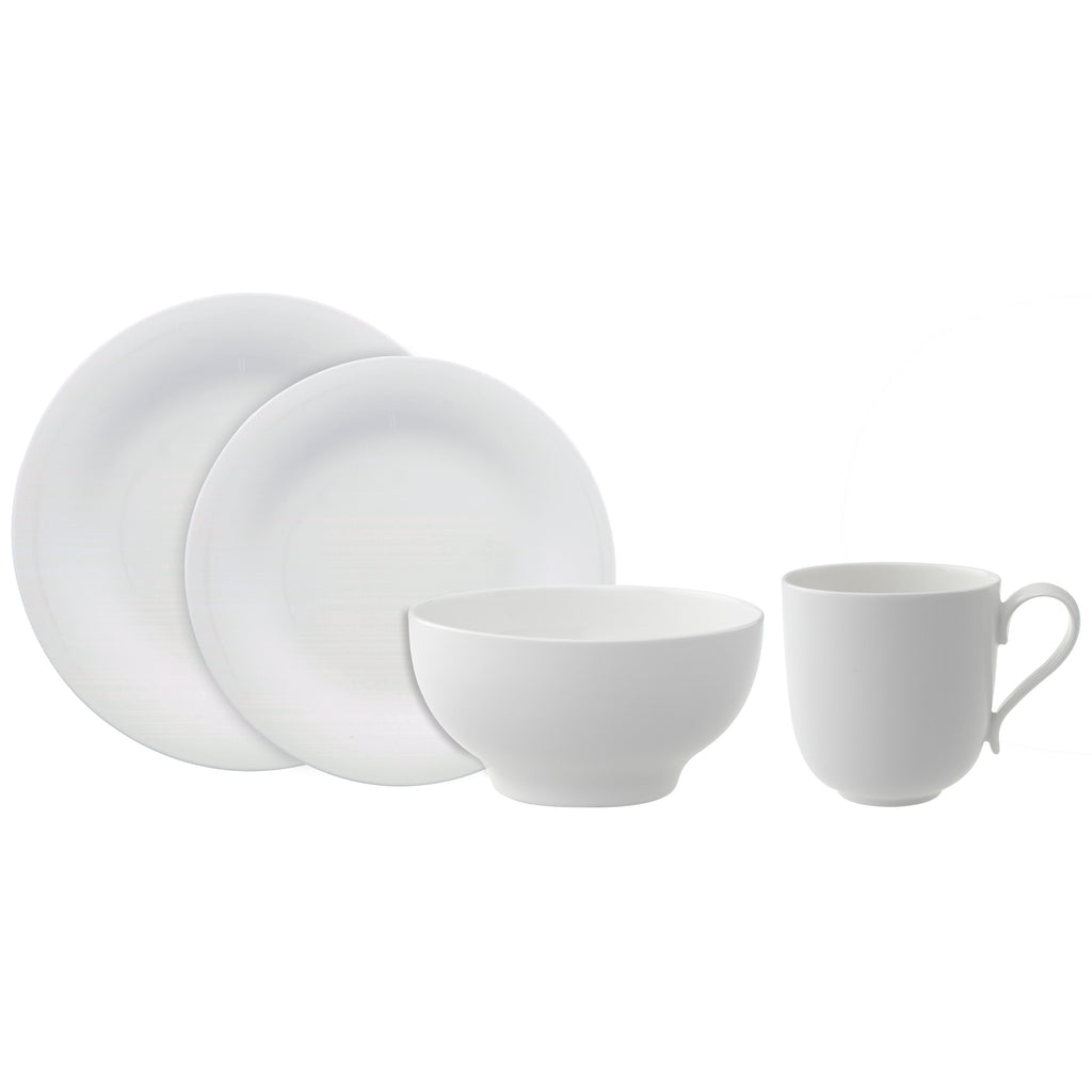New Cottage Basic 4-Piece Place Setting in White