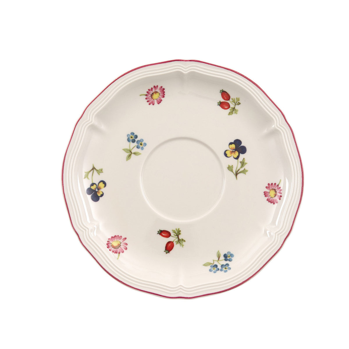 Petite Fleur Breakfast / Cream Soup Saucer in Multi