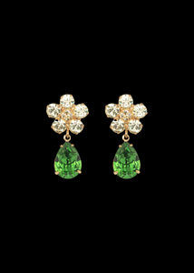 Janna Earrings in Fern