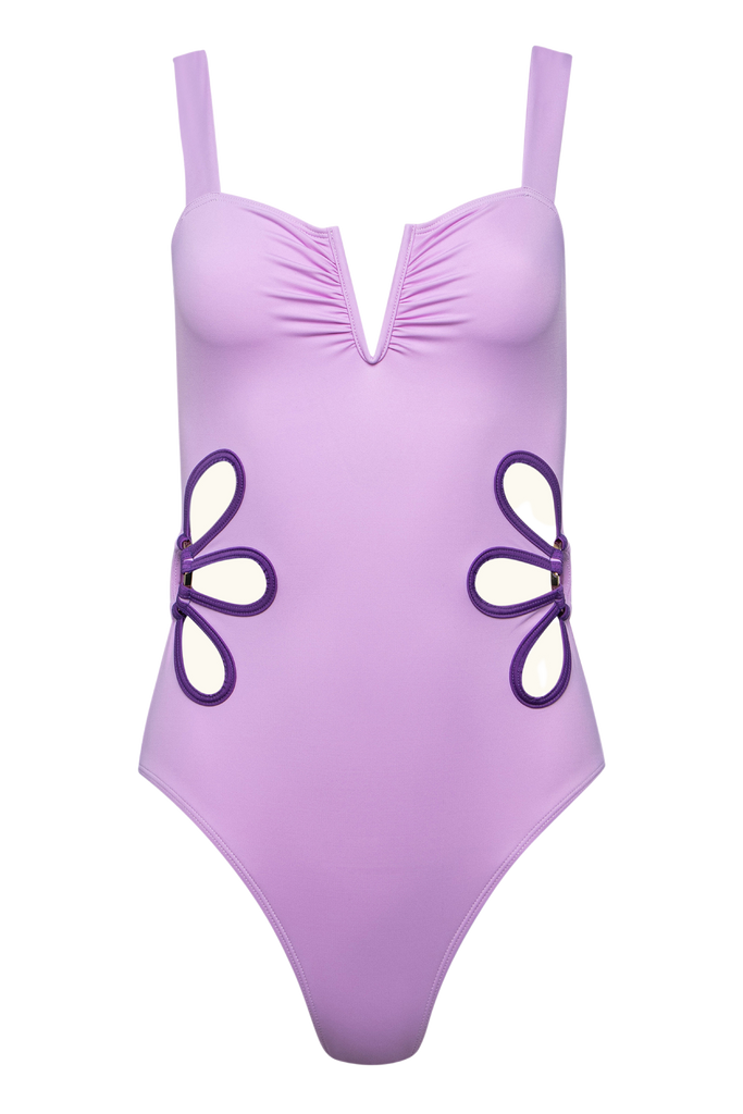 The Flora One-Piece in Lilac & Plum