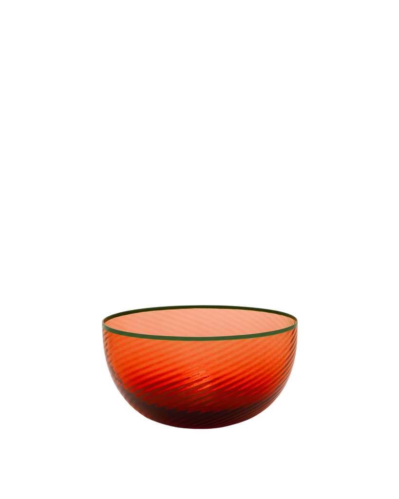 Salon Murano Glass Bowl in Red