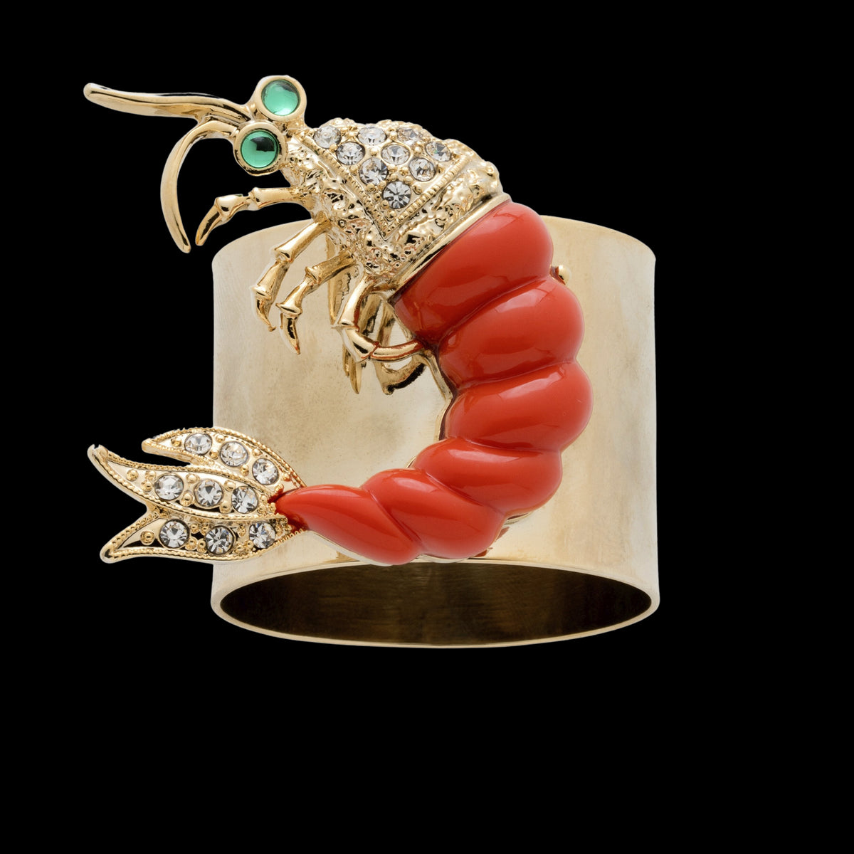 Shrimp Napkin Rings, Set of Two
