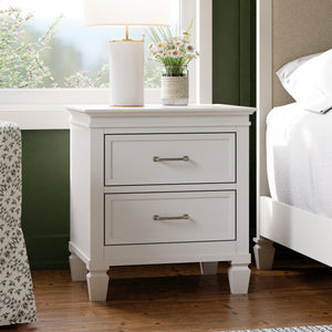 Darlington Assembled Nightstand in Warm White