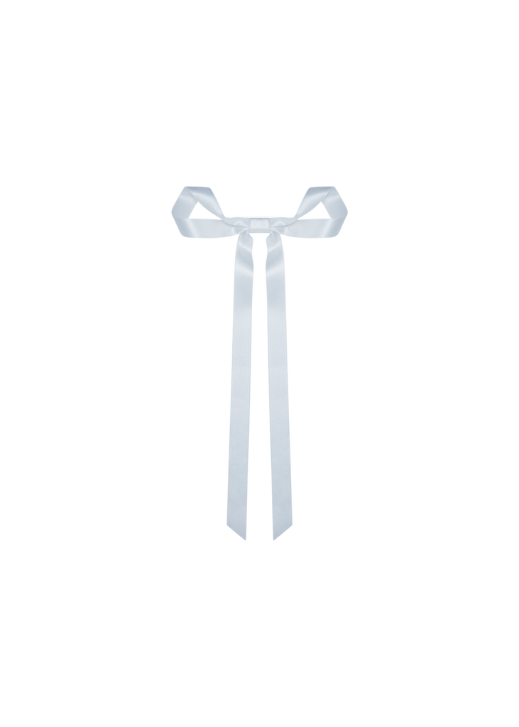 Gretta Bow Barrette in Powder