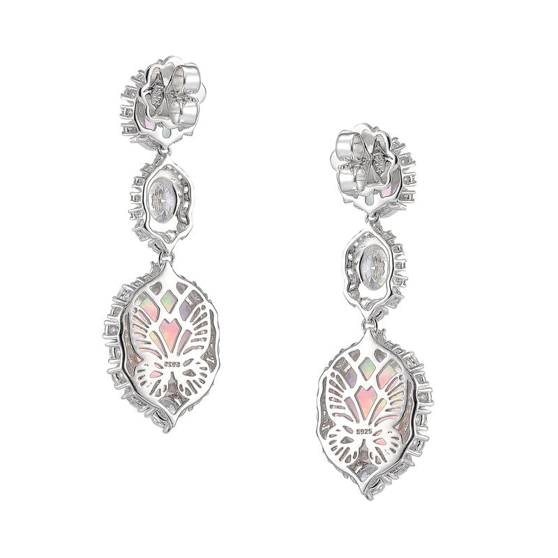 Sky Opal Drop Earrings