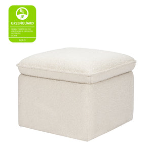 Cali Storage Ottoman in Boucle in Ivory Boucle