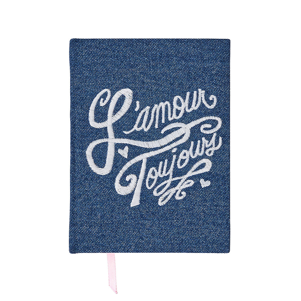 L'Amour Toujours 6" x 8" Journal in Denim