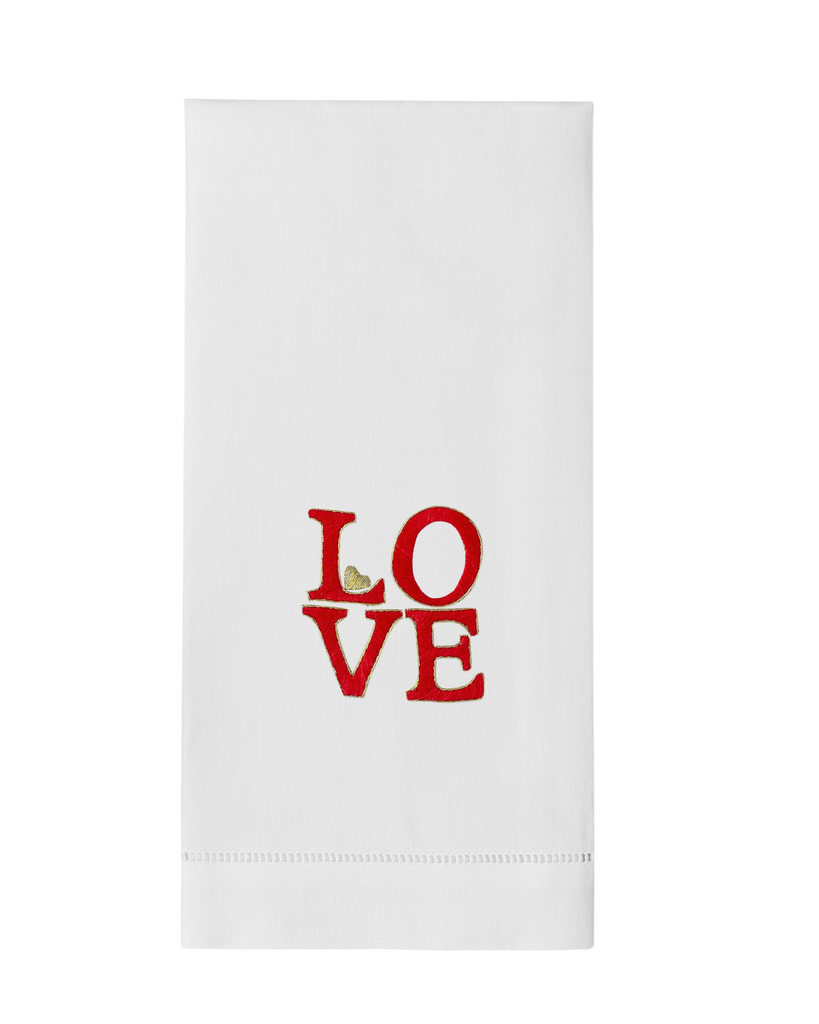 LOVE Square Hand Towel