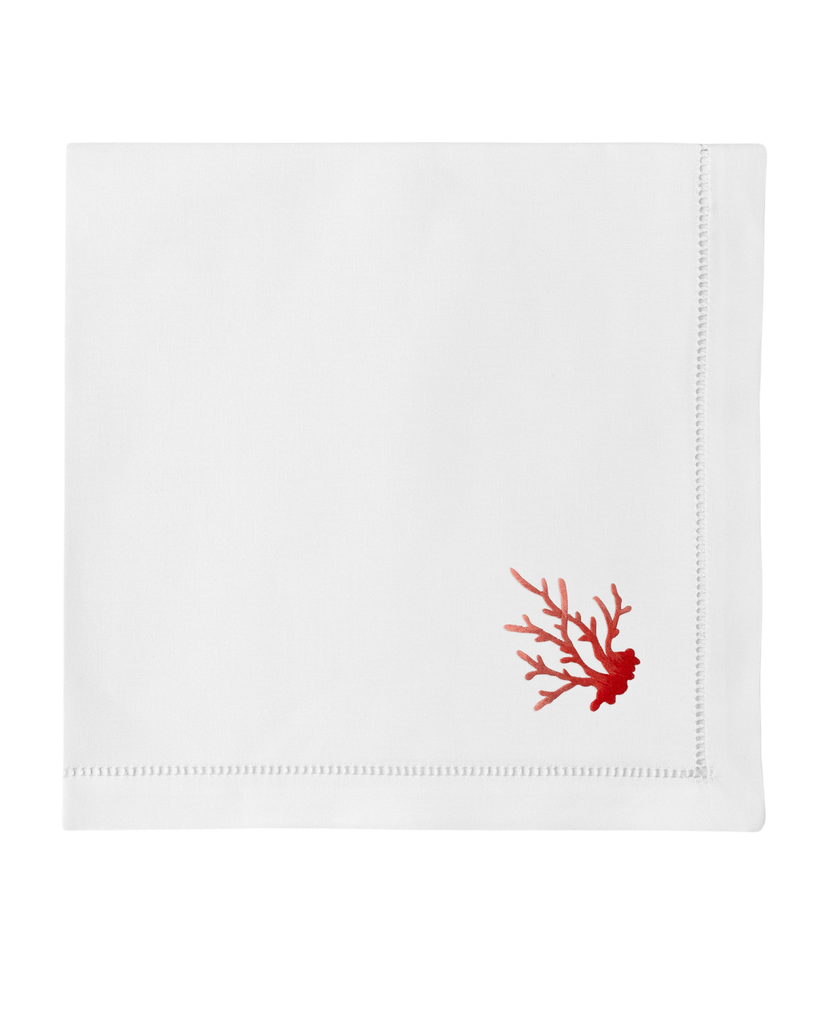 Coral Branch Red Napkin
