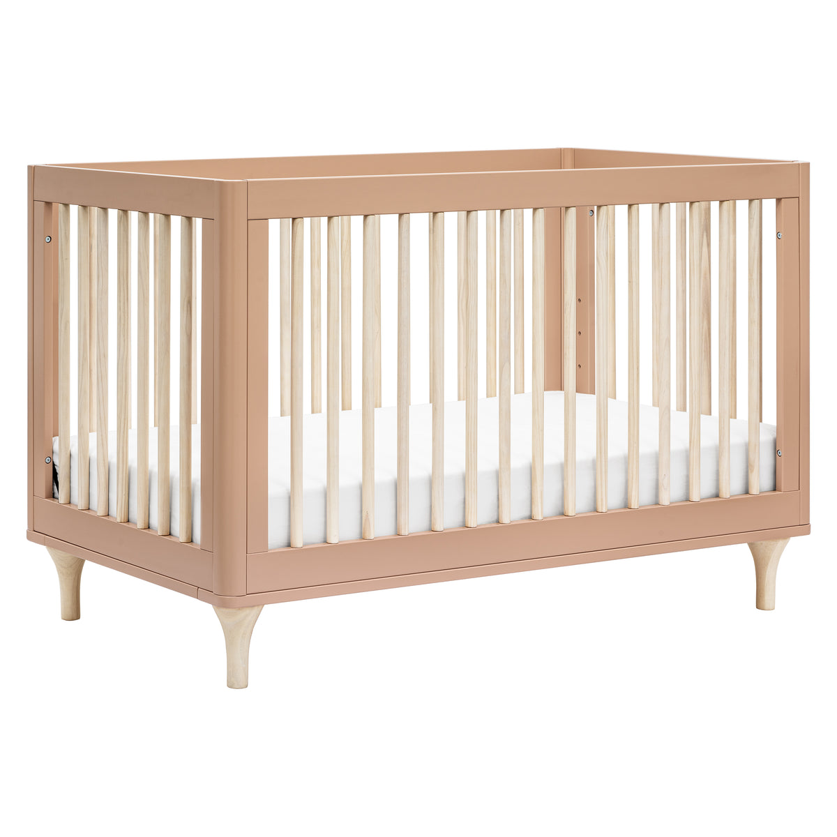 Lolly 3-in-1 Convertible Crib with Toddler Bed Conversion Kit in Canyon & Washed Natural