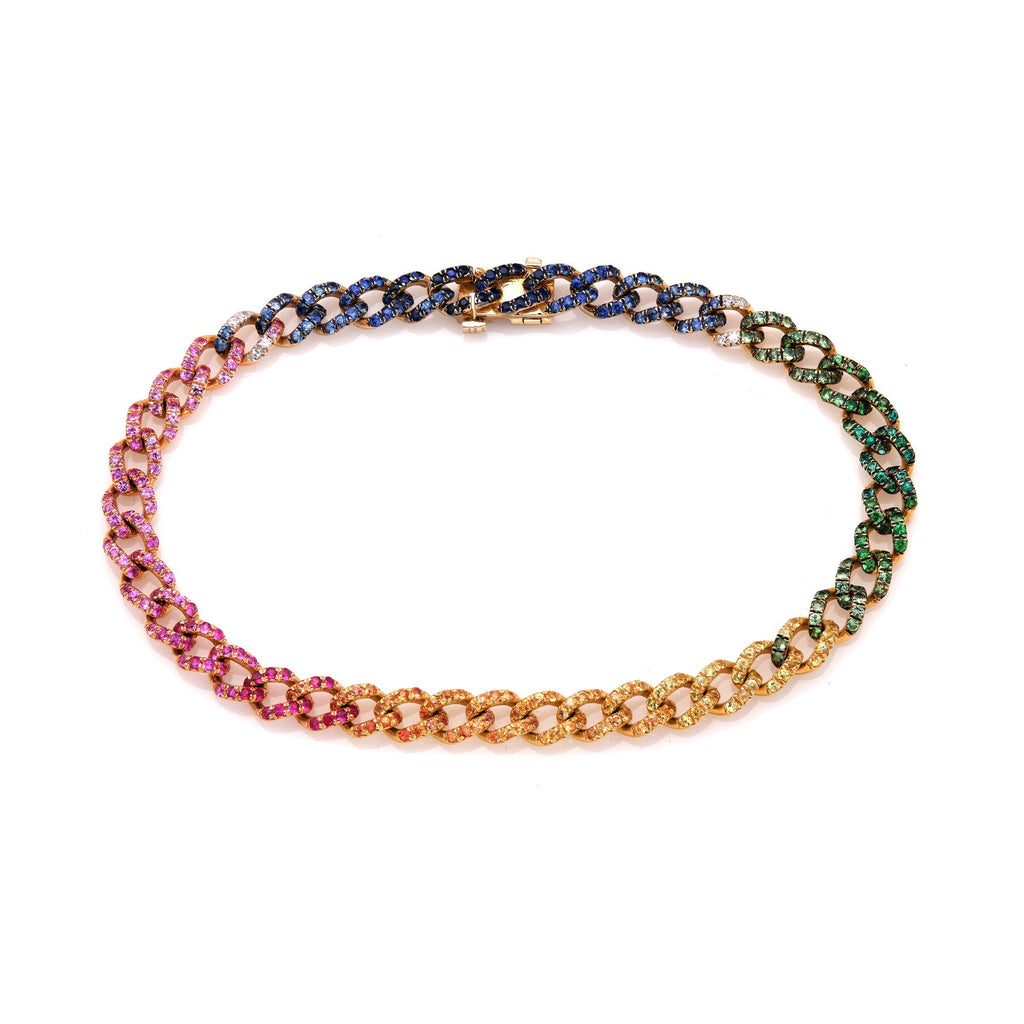 Floridita Bracelet in Mult-Colored Sapphire - Jewelry - RUCHI New York