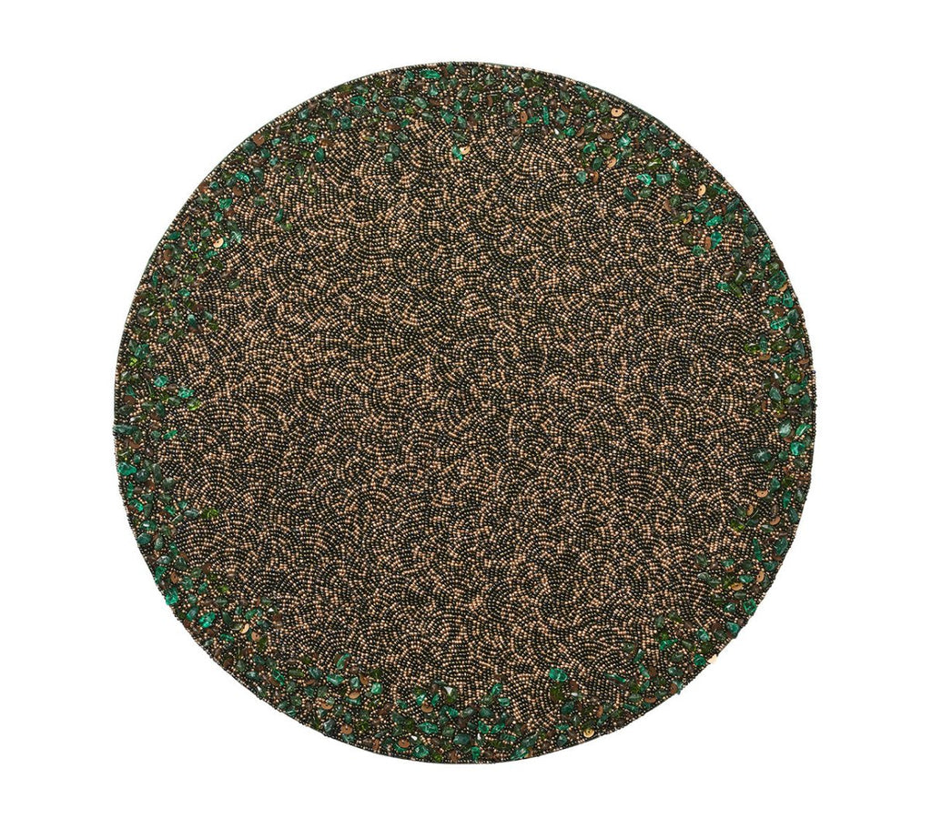 Kim Seybert, Inc.Forest Placemat in Green & Gold, Set of 2Placemats