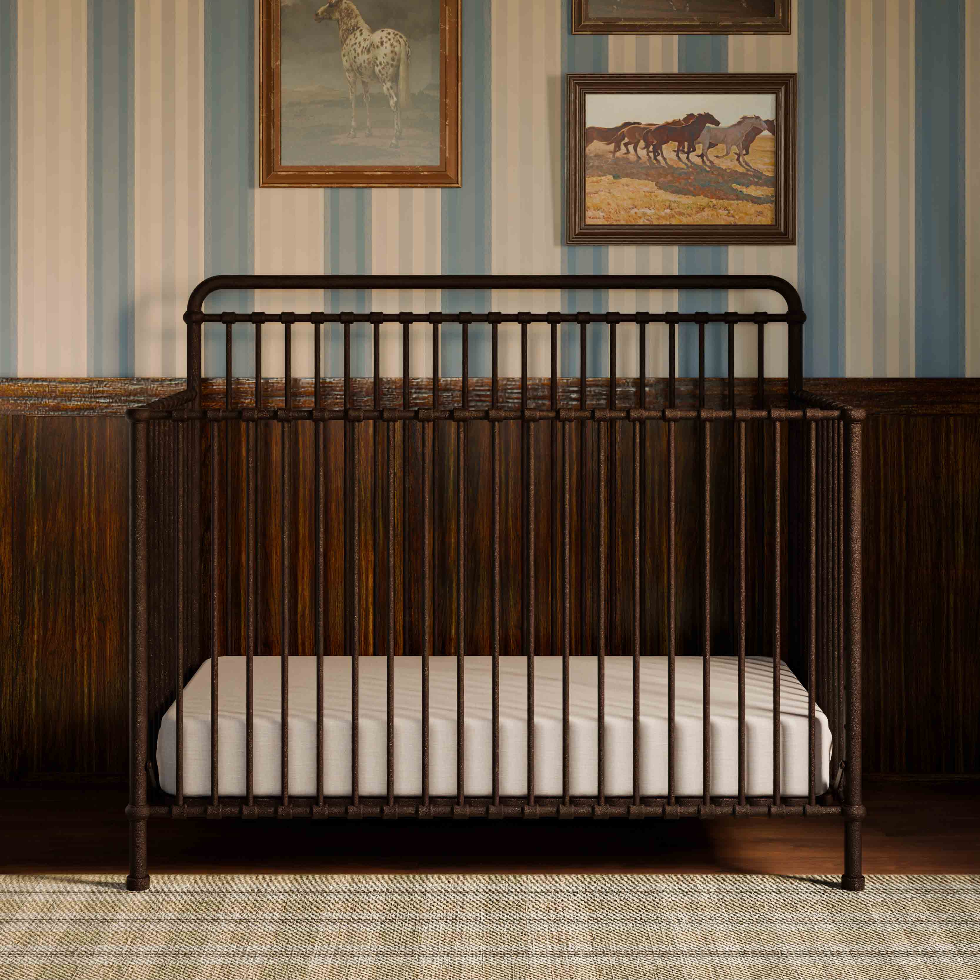 Winston 4-in-1 Convertible Crib in Vintage Iron