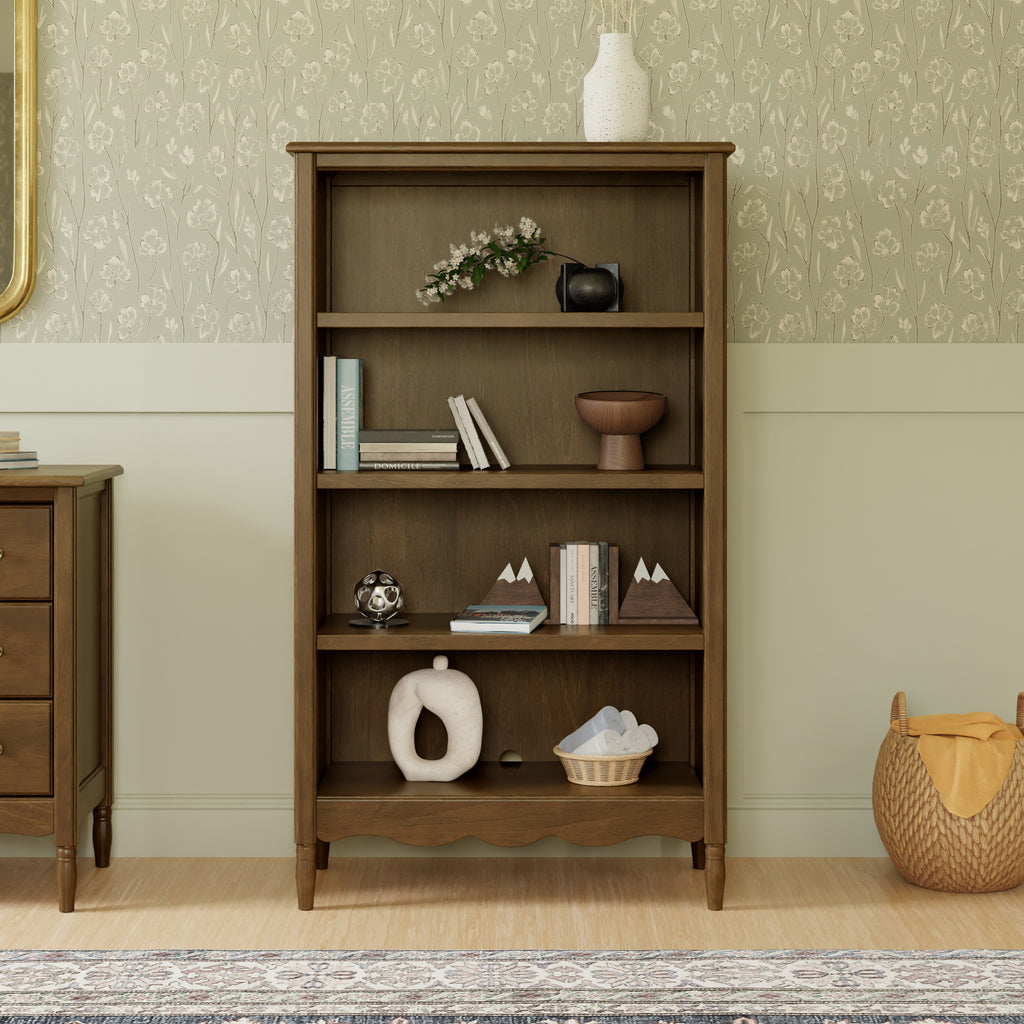 Liberty Assembled Bookcase in Natural Walnut