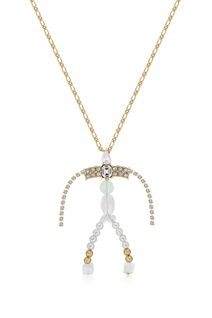 Gold Figure Pendant with Chain - Marina Moscone