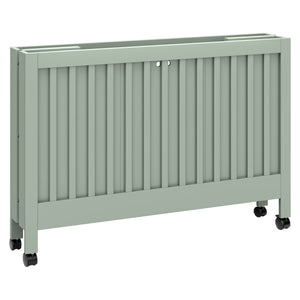 Maki Portable Folding Crib with Toddler Bed Conversion Kit in Light Sage