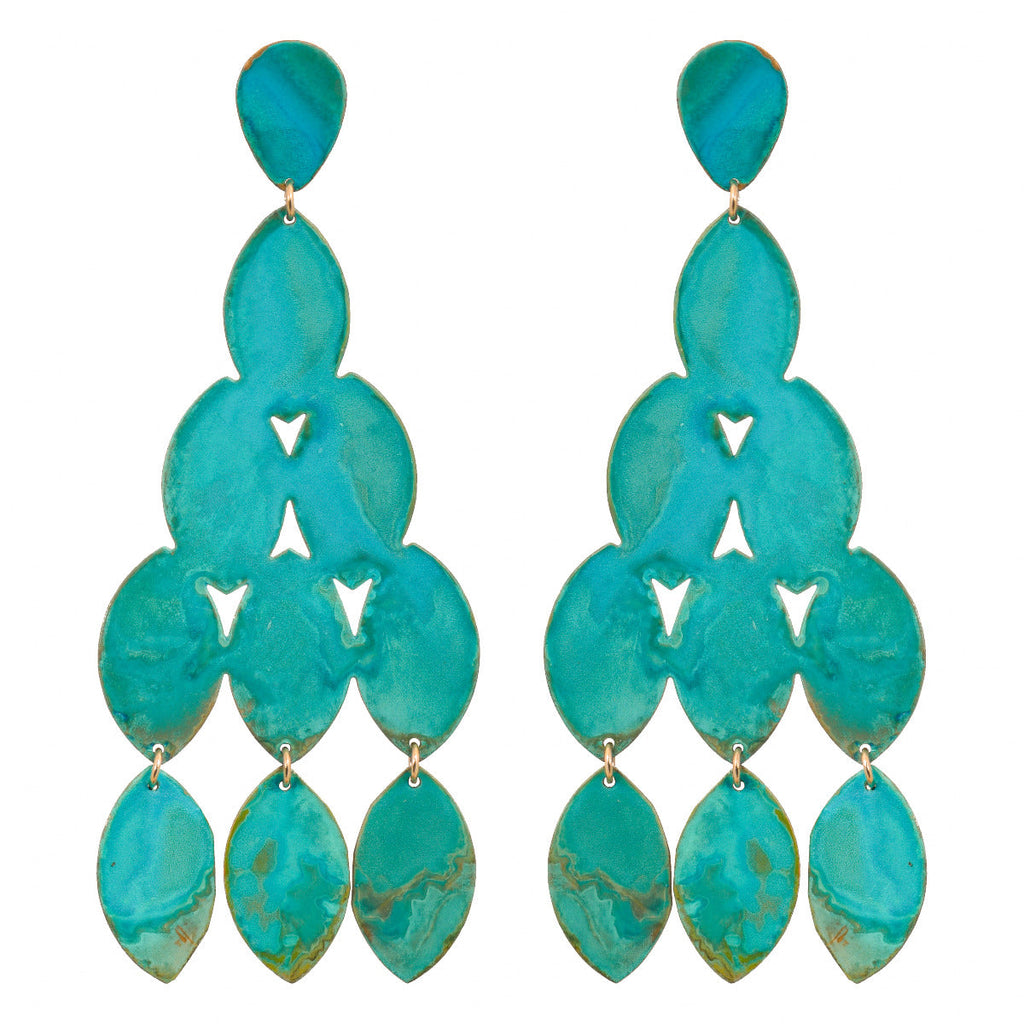 Verdigris Kiketta Earrings