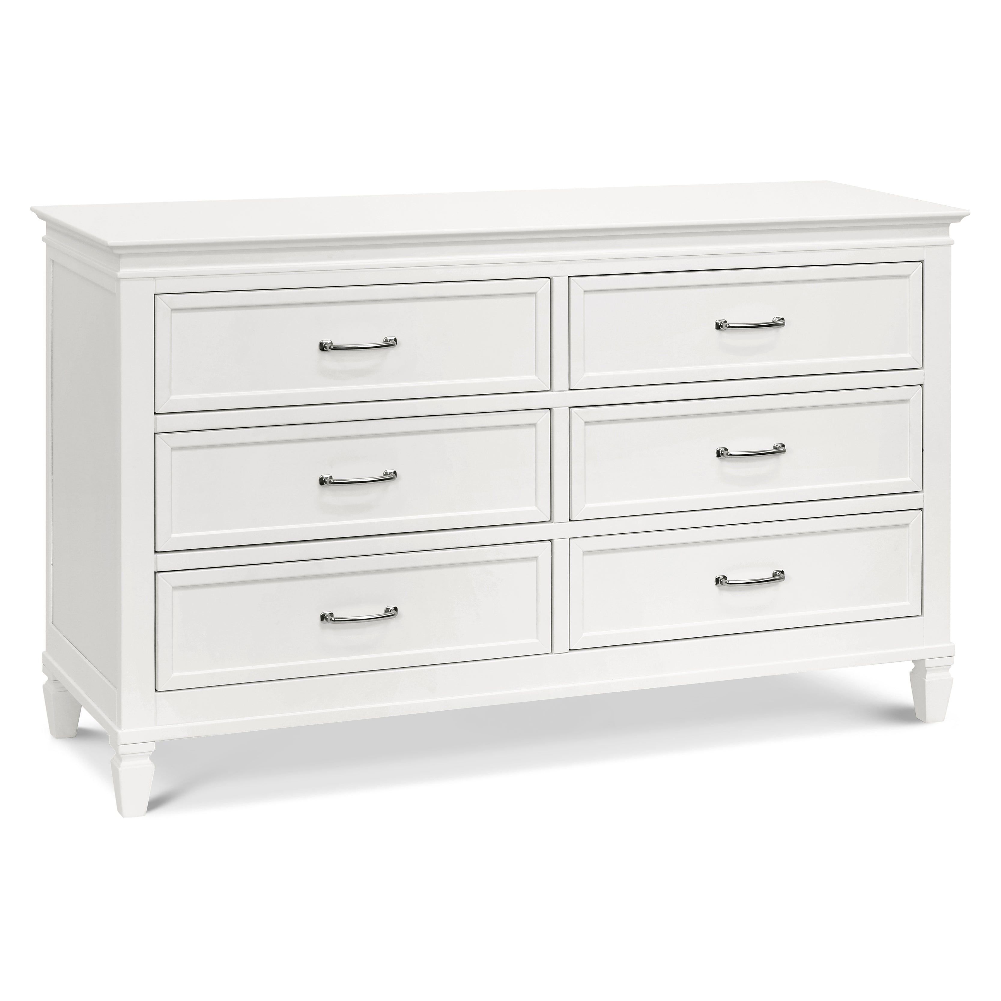 Darlington 6-Drawer Assembled Dresser in Warm White