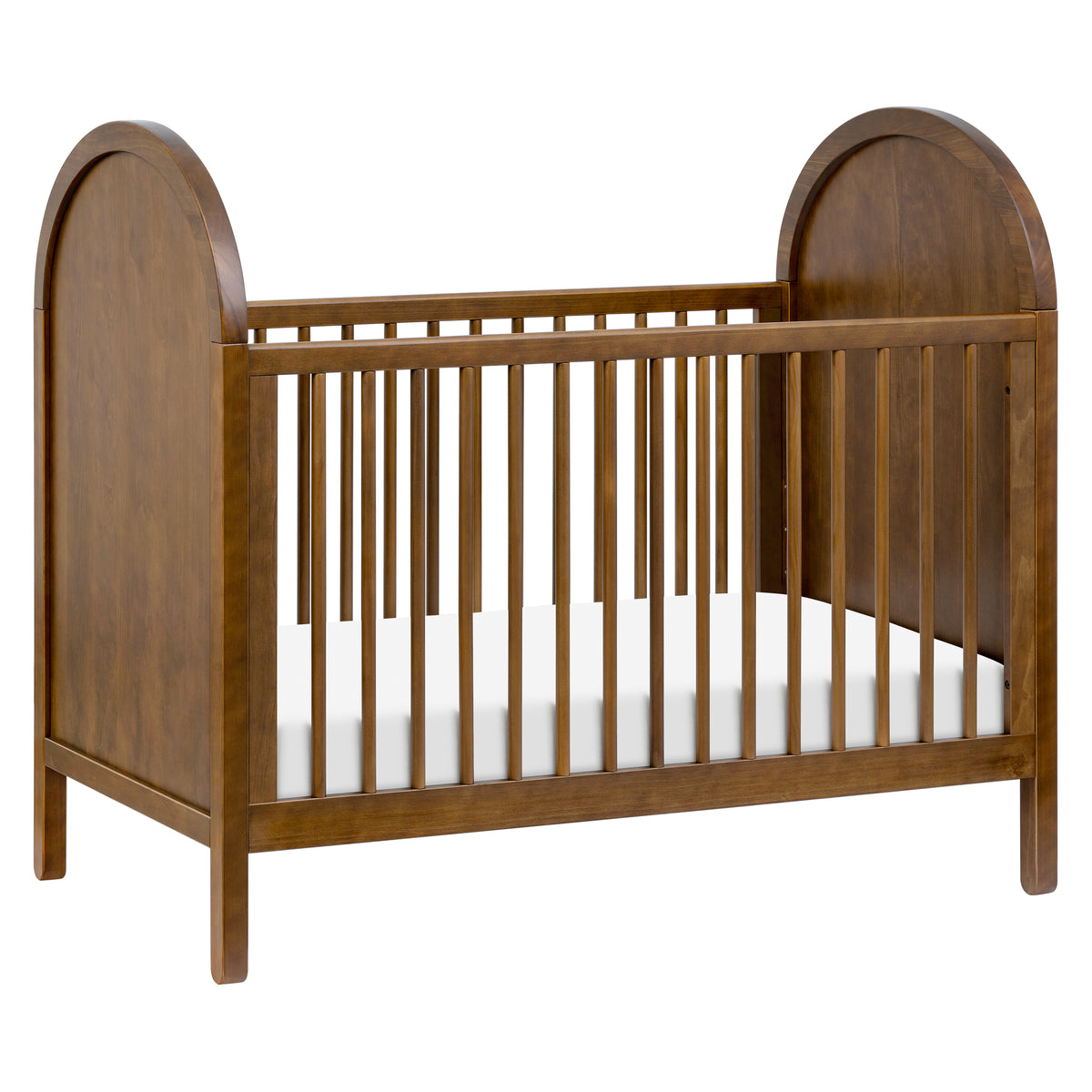 Bondi 3-in-1 Convertible Crib with Toddler Bed Conversion Kit in Natural Walnut