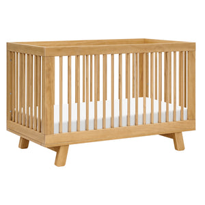 Hudson 3-in-1 Convertible Crib with Toddler Bed Conversion Kit in Honey