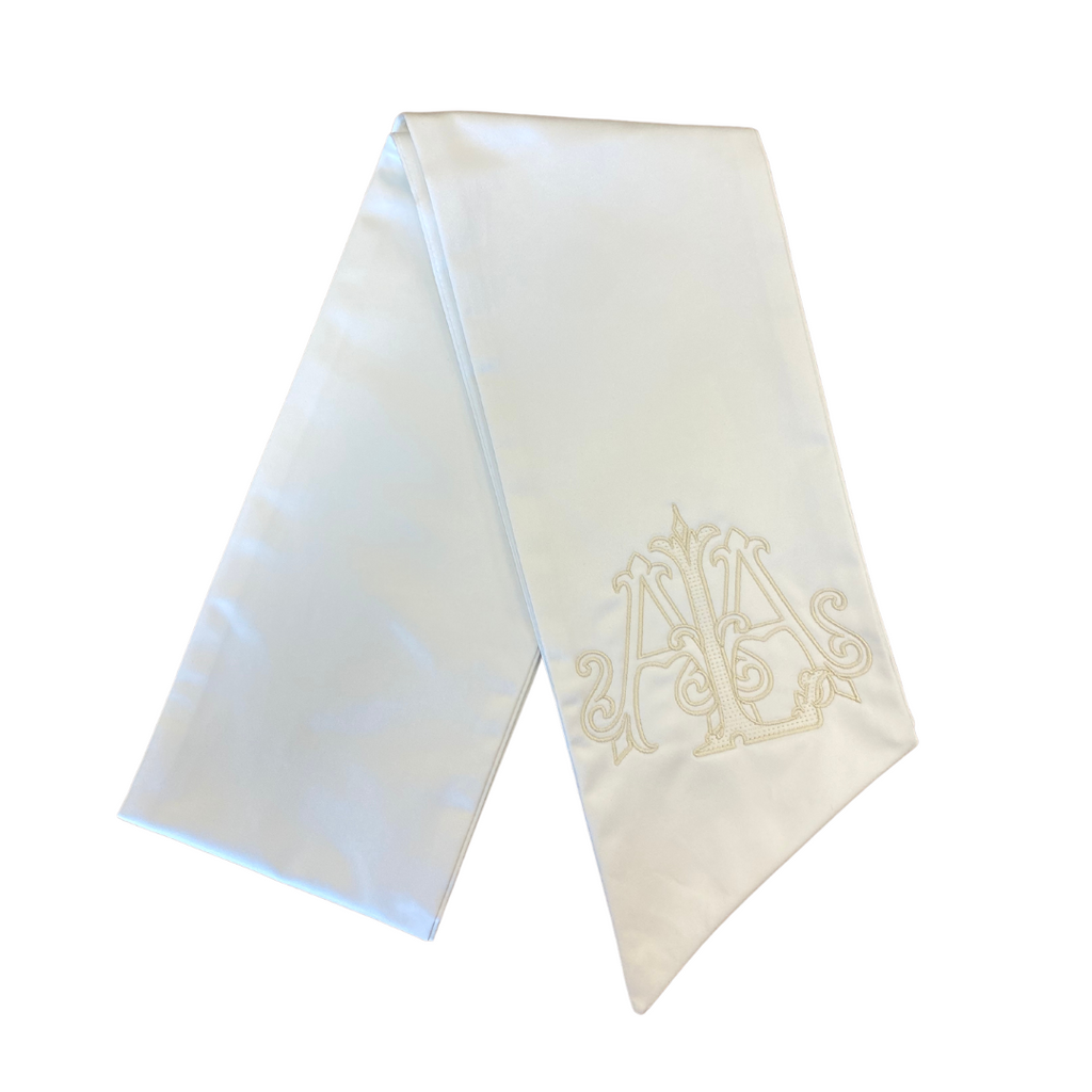 Bridal wreath sash
