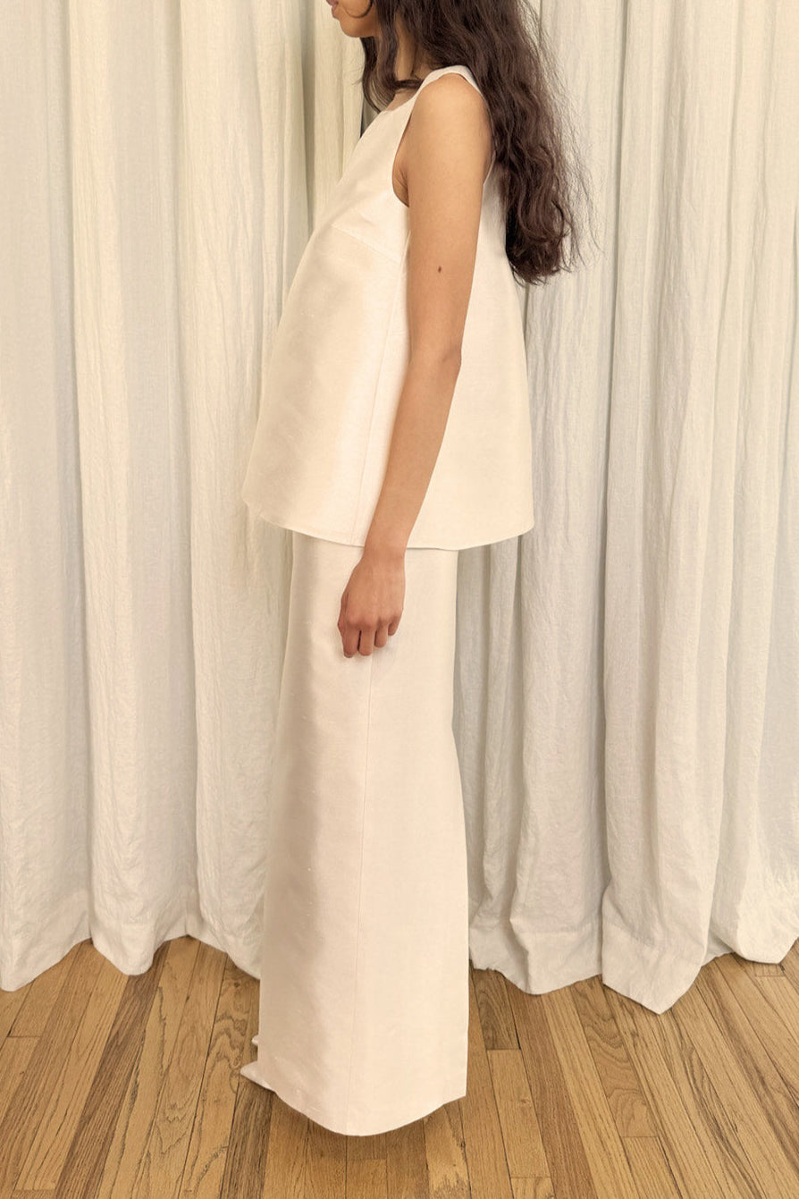 Louisa Skirt in Silk Mikado Shantung