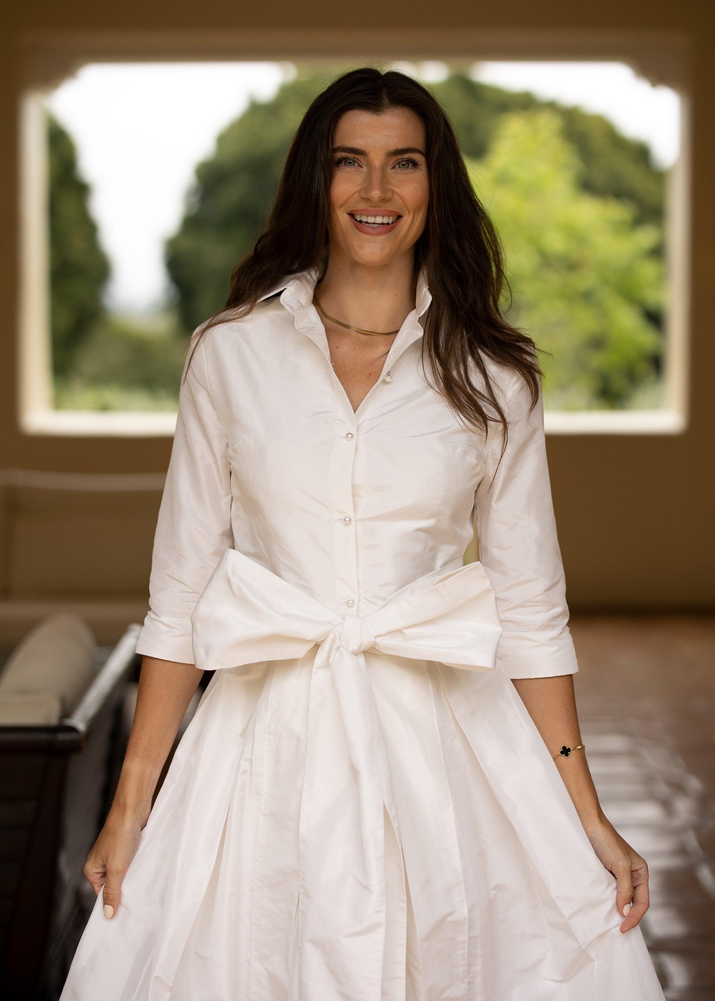 Effortlessly Elegant Gown in Wedding White