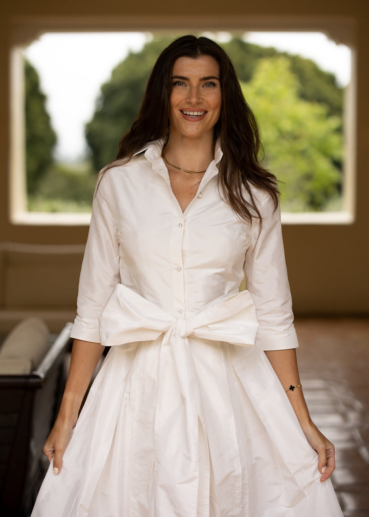 Effortlessly Elegant Gown in Wedding White