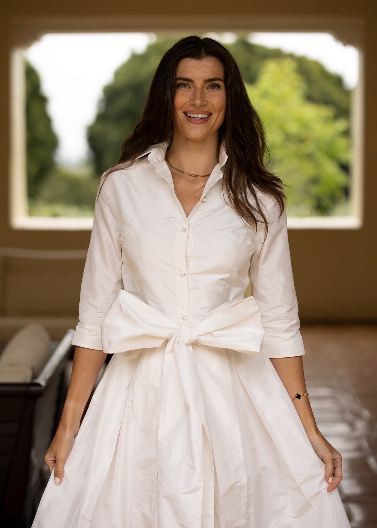 Effortlessly Elegant Gown in Wedding White