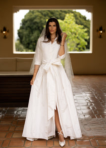 Effortlessly Elegant Gown in Wedding White