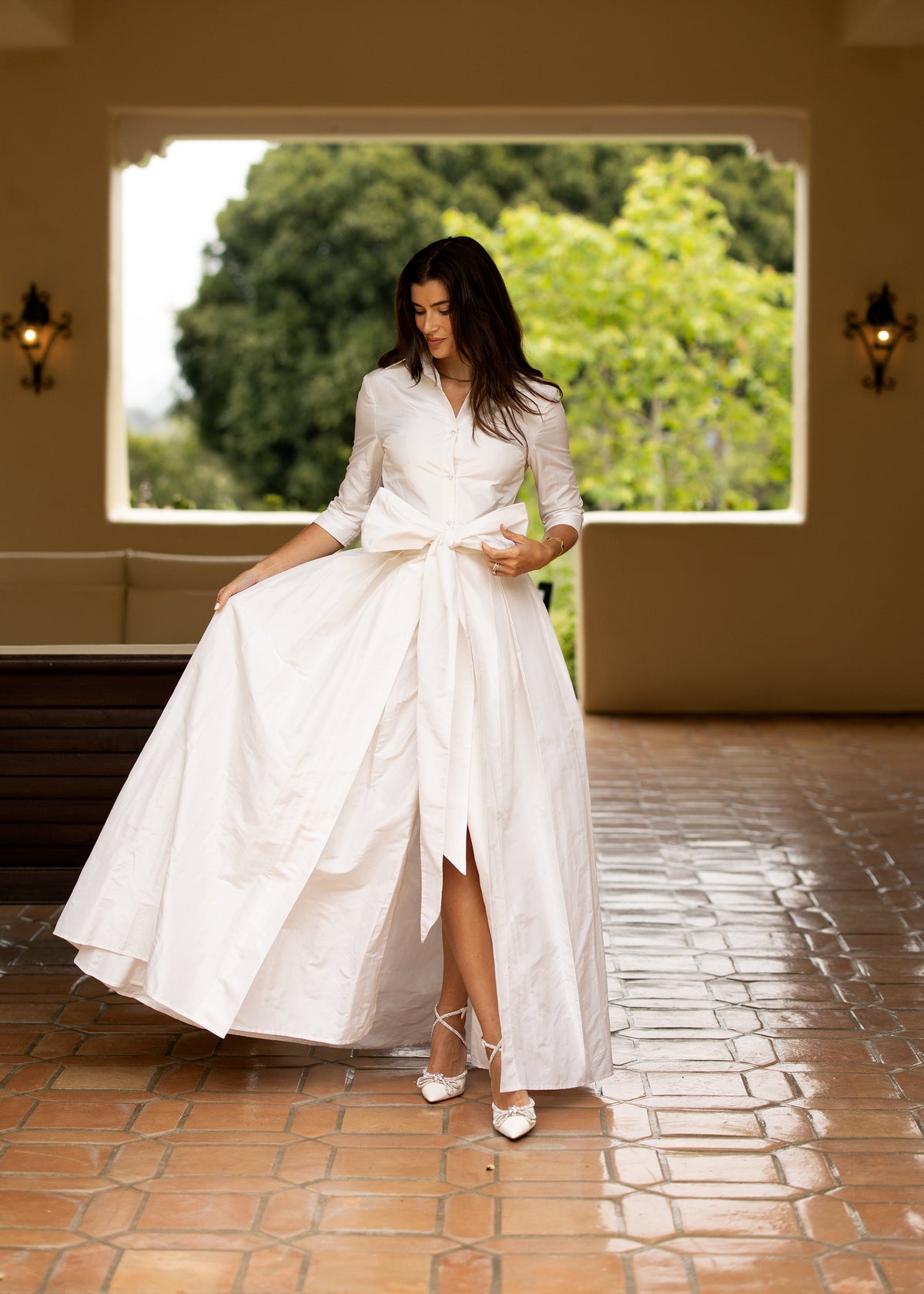 Effortlessly Elegant Gown in Wedding White