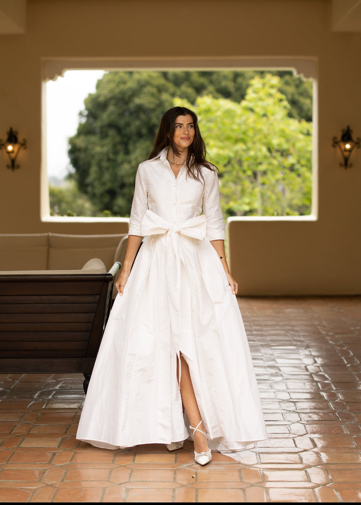 Effortlessly Elegant Gown in Wedding White