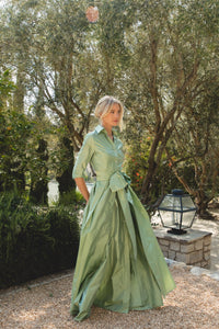 Effortlessly Elegant Gown in Soft Sage