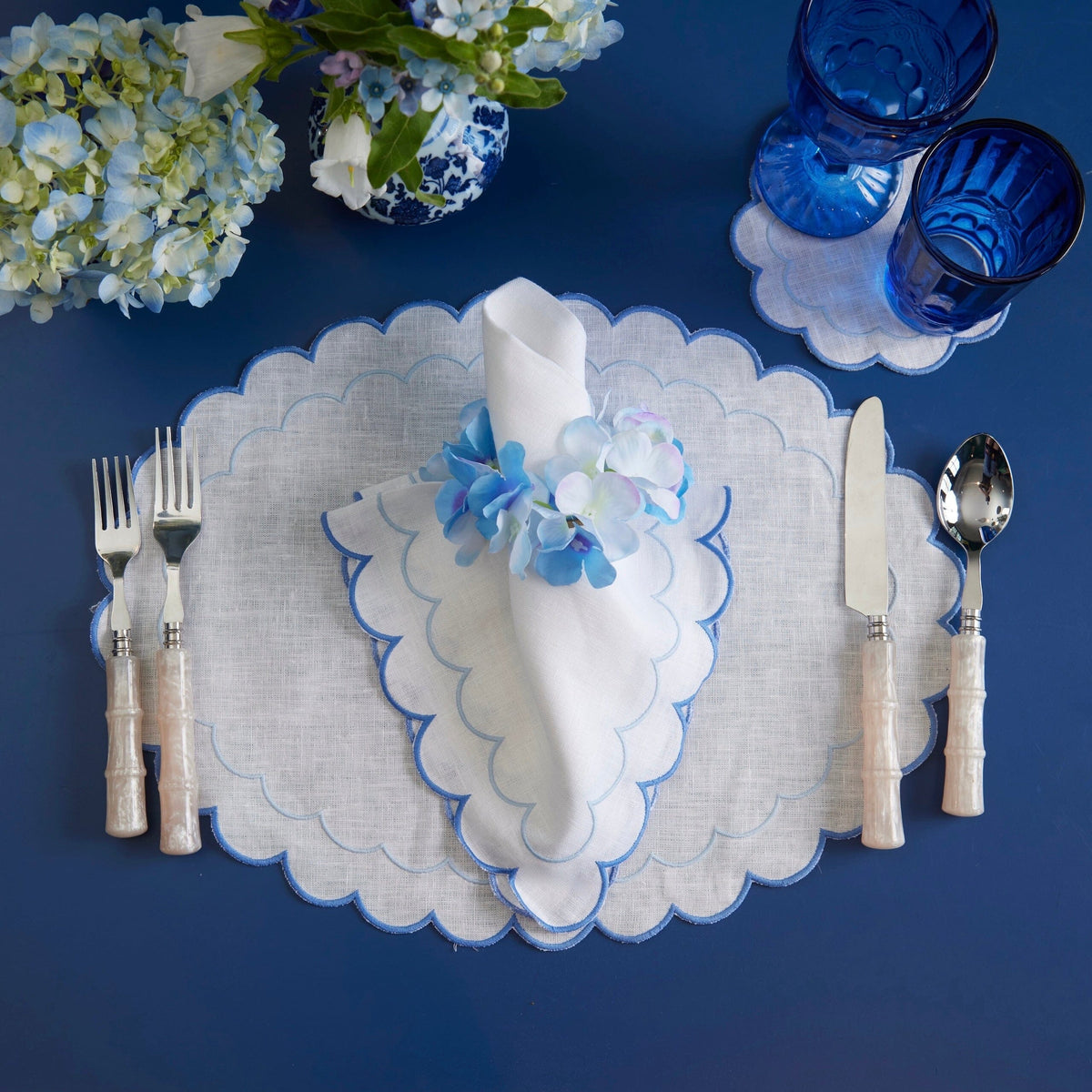 Hydrangea Napkin Rings (4) Hydrangeas Chefanie