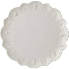 Toys Delight Royal Classic Flat Plate in White